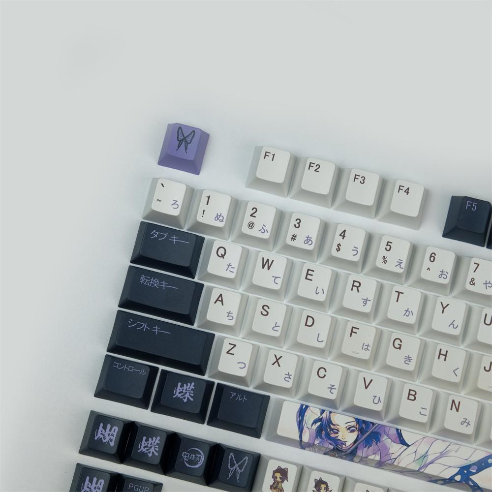 COMBOS ANIME Anpassa PBT KeyCaps DyeSublimation Mekaniska tangentbord Key Cap Cherry Profile för MX Switch GH60 64 68 84 87 104