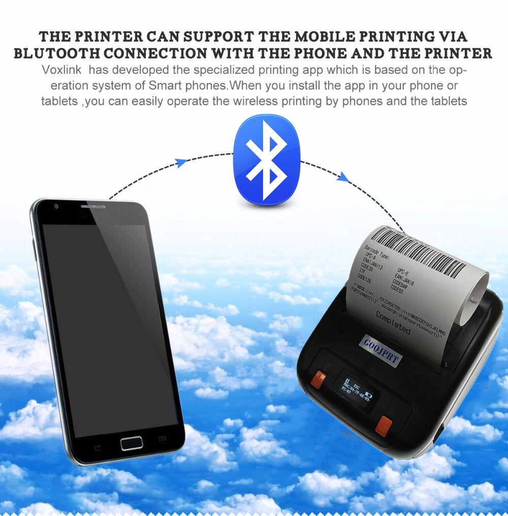 Printers 80mm bluetooth thermal printer Receipt 3 inch bill wireless Portable mini printer Android IOS PC Impresoras