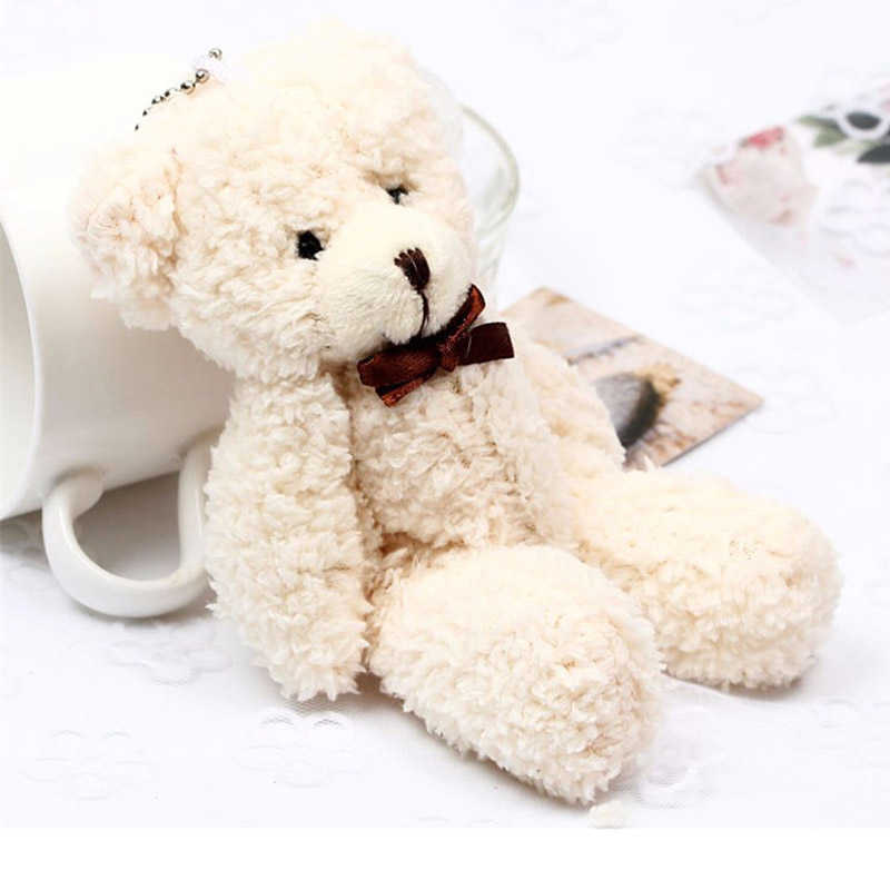 New 14cm Joint Teddy Bears Farcito Peluche Mini Orso Peluche Ciondolo Simpatico Ornamento Auto Anime Accessori Auto Ragazze Automobile Decor