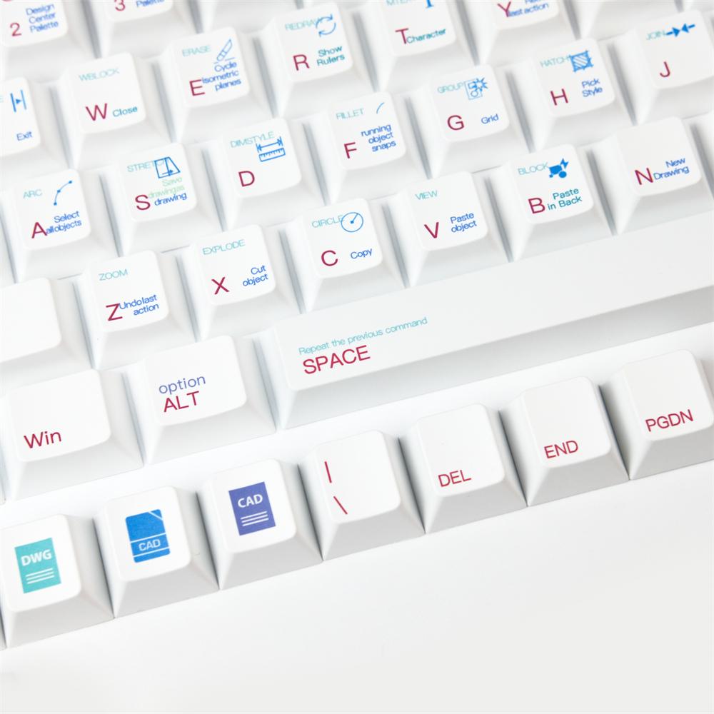 Combos 130 Keys / Set PBT DyeSublimation Keycaps Cherry Profile Key Cap Minimalist Style Keycap For Mechanical Keyboard Gk61 64 87 108