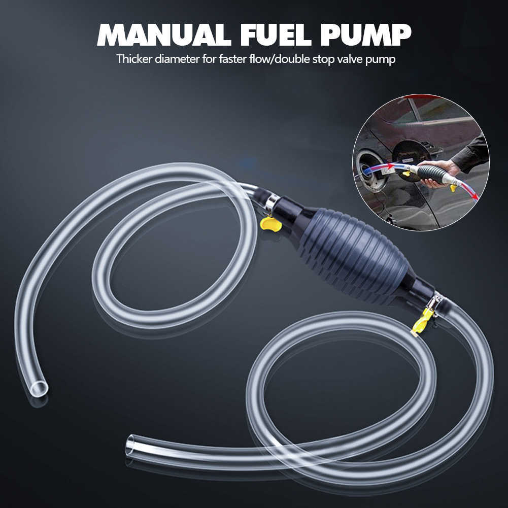 New Car Motorcycle Boat Manual Fuel Pump Line Hand Primer Bulb Water Oil Gasoline Petrol Diesel Liquid Transfer Universal