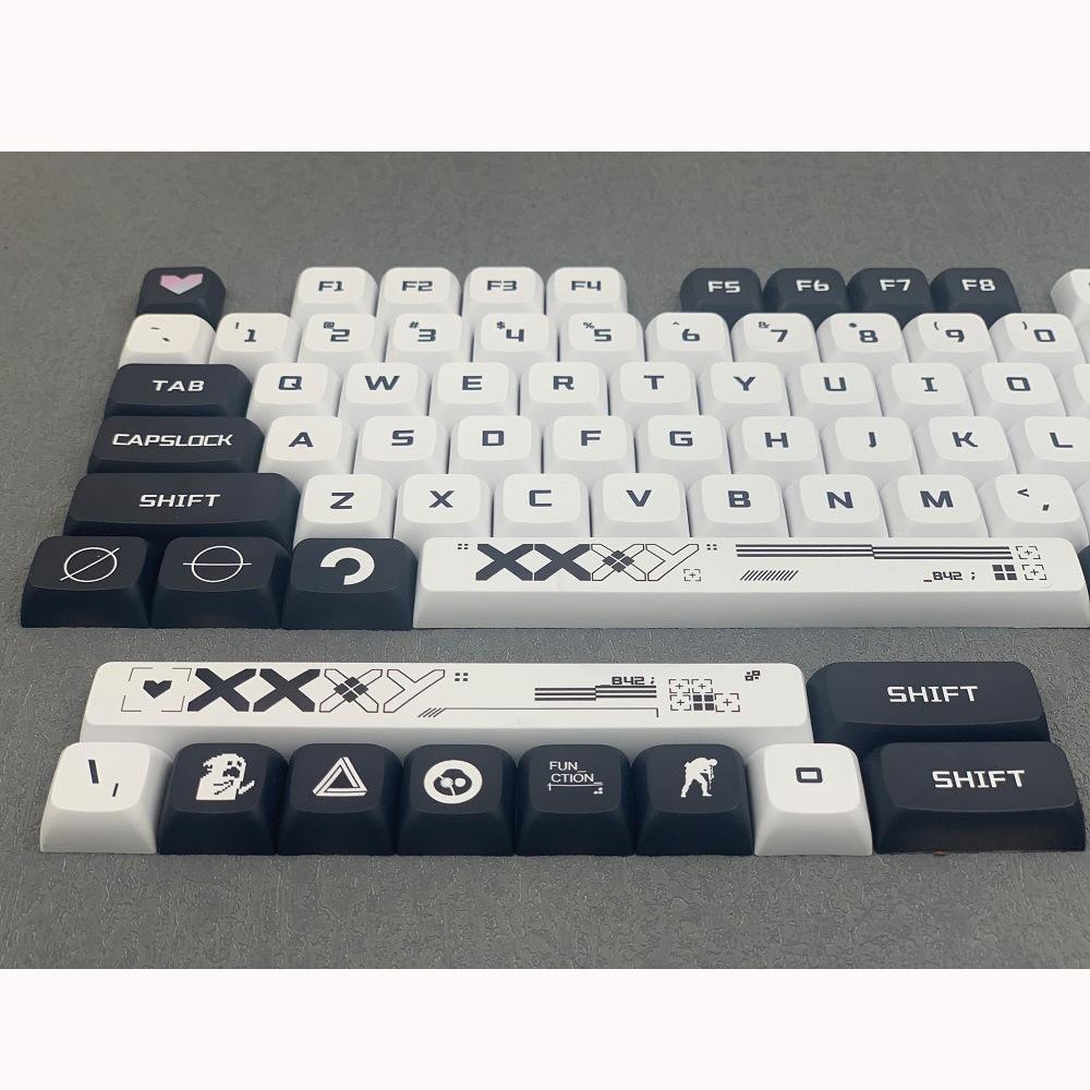 Combos jeu keycaps118 touches fleule imprimet coche clés caps pbt keycaps xda mx commutateur keycap pour le clavier mécanique de bricolage clé personnalisée