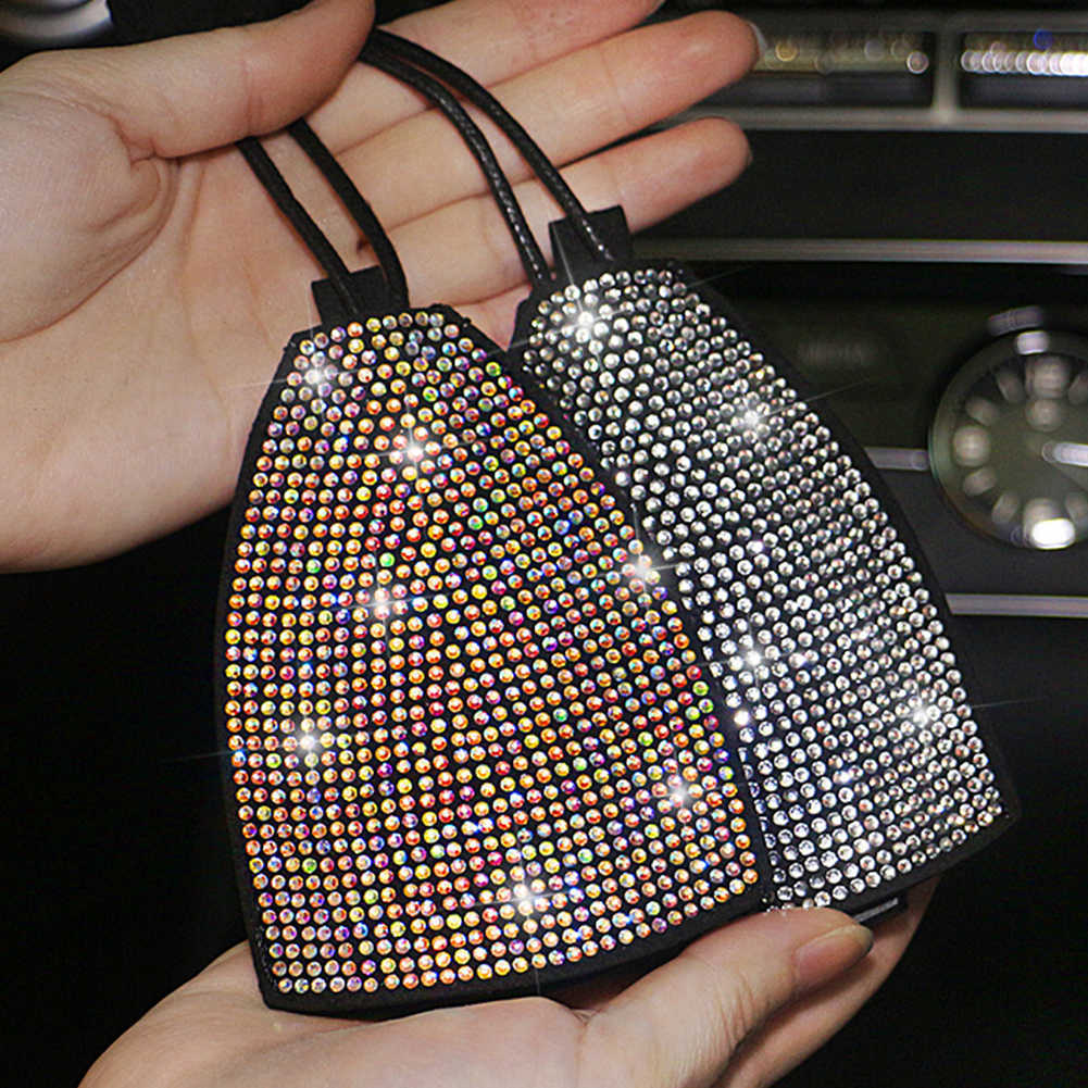 Nouveau strass porte-clés pour femmes Bling voiture accessoires filles diamant Keychian Fob porte-couvercle porte-clés pour Mini VW Bmw Benz Etc.