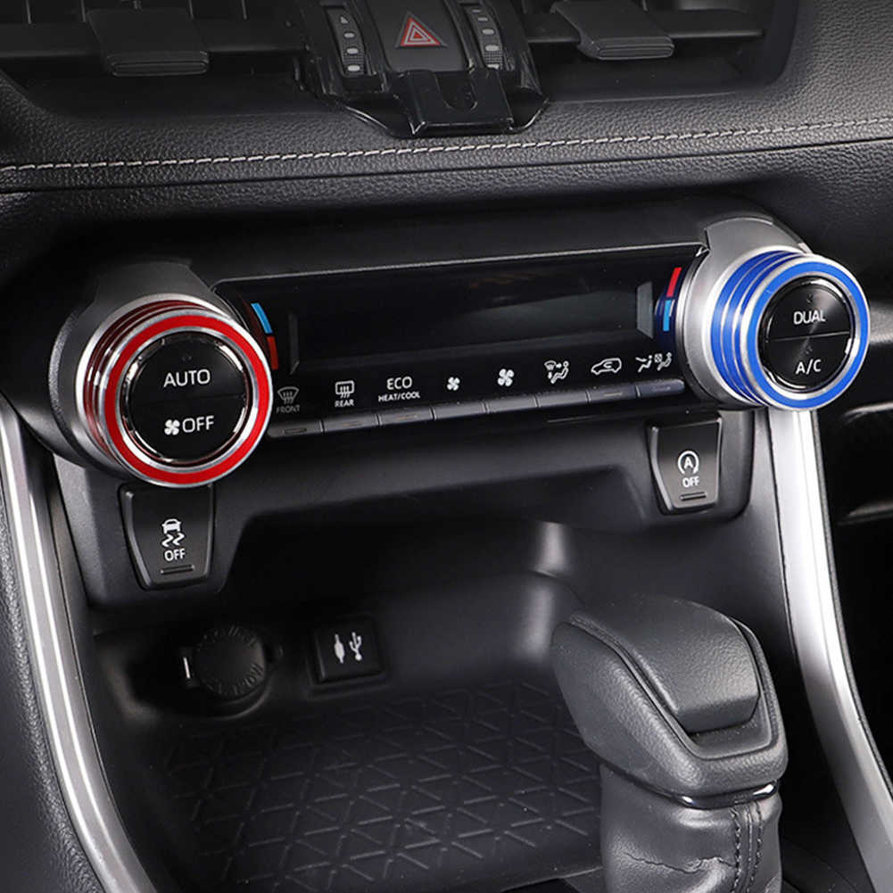 Nuovo Auto AC Manopola di Controllo del Clima Trim Pulsante Della Copertura Toyota RAV4 2019 2020 2021 Accessori Auto Auto AC Copertura della Manopola di Controllo