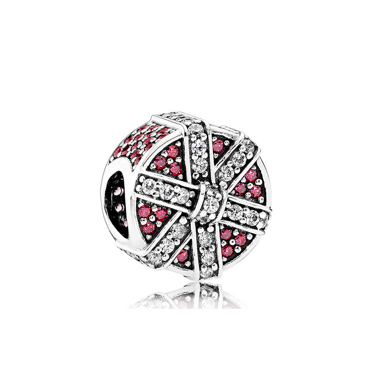 925 sterline d'argento New Fashion Charm perline rotonde originali, mela, amore, topo di riso, borsa, confezione regalo a sorpresa di perle perline appese, braccialetto Pandora compatibile, perline