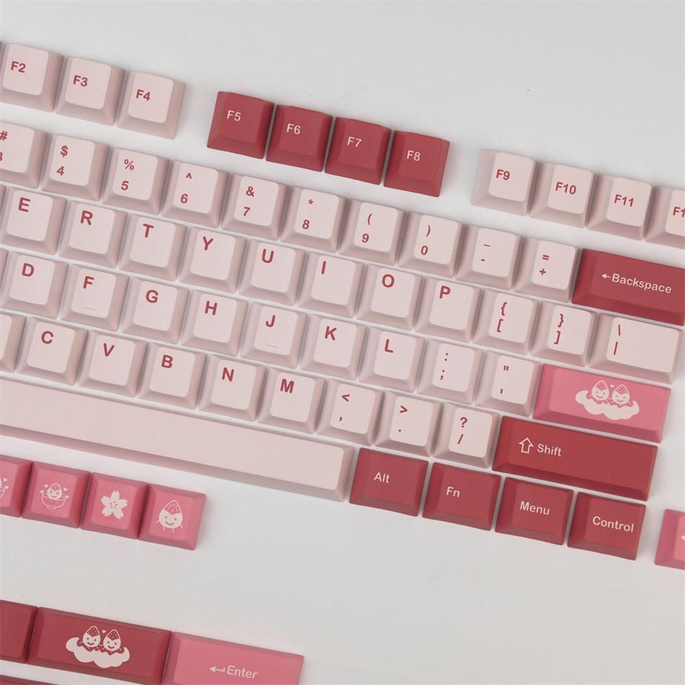 Combos Gmk KeyCap Daifuku PBT 135 Ключи Ключи вишневой вишневой профиль Dyesublimation Наборы клавиш для механической клавиатуры