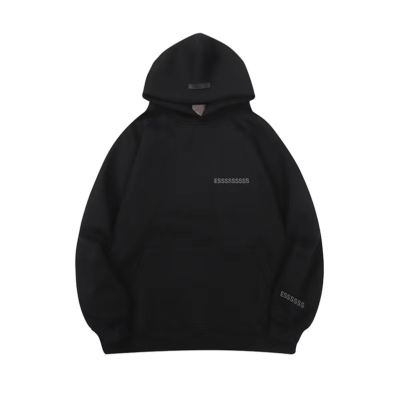 män designer hoodie mode brev broderat flockning mönster tunt plysch par huva tröja höst vinter sport fritid varm lös designer män huvtröjor