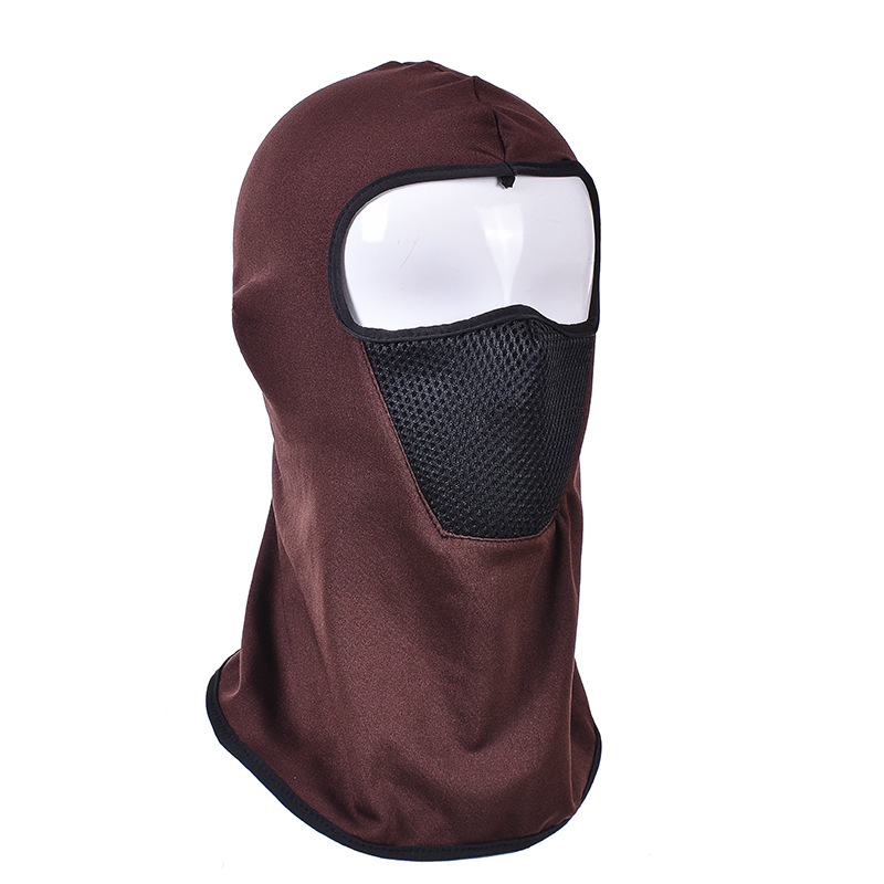 Unisexe Balaclava Écharpe Ski Cyclisme Capuche Couverture Complète Masque Moto Protection Solaire Et Poussière Vent Couvre-chef Équitation Chapeau DF234