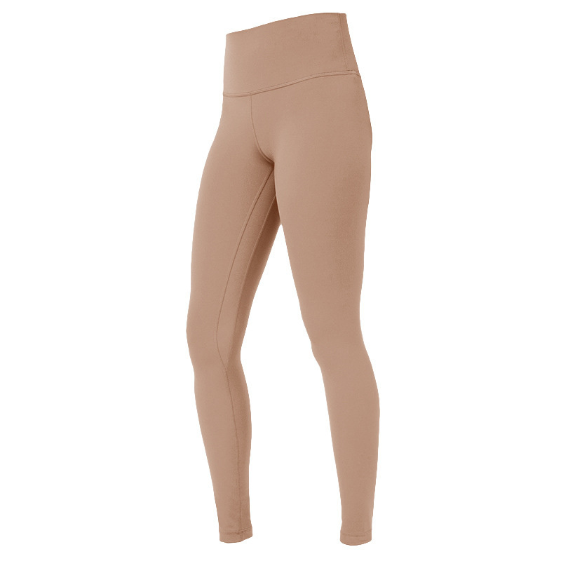 Ll herfst en winter plus fluwelen verdikte lu yogabroek dames sport joggen hoge taille strakke broek peach heup warme yogalleding