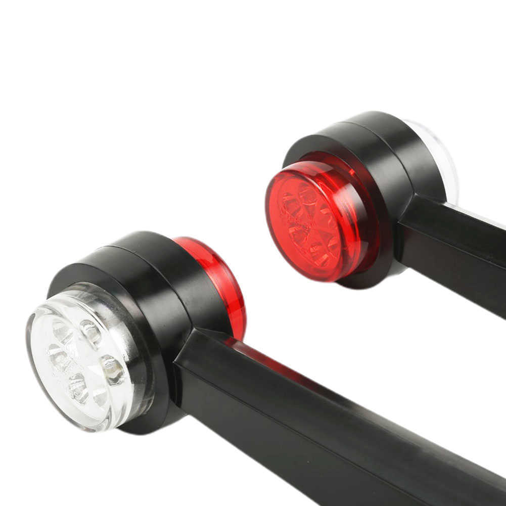 NIEUWE TRUCK LED Parkeerverlichting 12V 24V Trailer Tractor Positie Lichte vrachtwagen Voertuig Zijzeerlampen Rood Witte vrije puntlamp