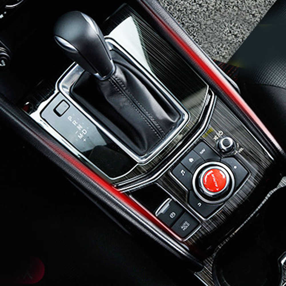 Nouveau pour Mazda CX-5 CX5 2020-2017 accessoires 2 pièces contrôle Central à engrenage panneau garniture couvre intérieur en acier inoxydable décoration de voiture
