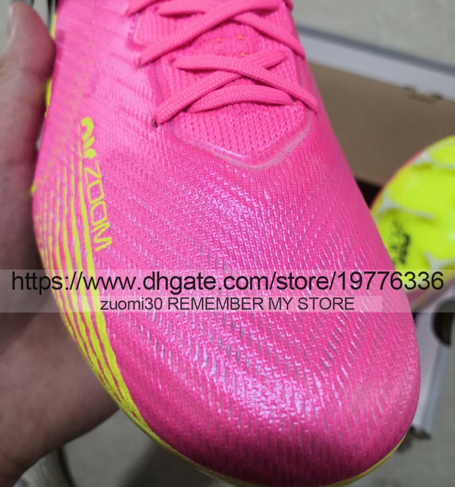 Send With Bag Quality Football Boots Zoom Mercurial Superfly 9 Elite FG Lithe Soccer Shoes High Ankle 25th Anniversary Trainers Mbappe CR7 Ronaldo Football Cleats