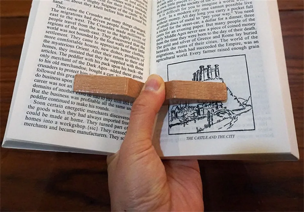 Home Decor Thumb Book Page Holder Handmade Wooden Books Accessories Reading Accessories Read in Bed Gifts for BookLovers Bookworm Gifts Literary Gifts