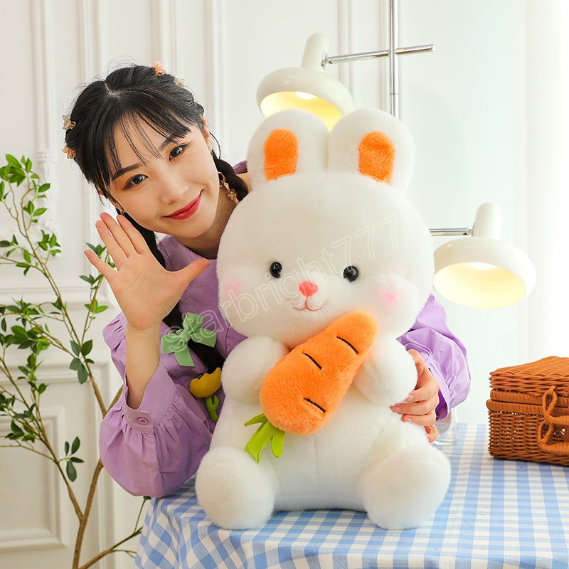 28/40cm Stuffed Carrot Rabbit Plush Toy Soft Toys Cushion Bunny Kid Pillow Birthday Gifts For Children Baby Accompany Sleep Toy