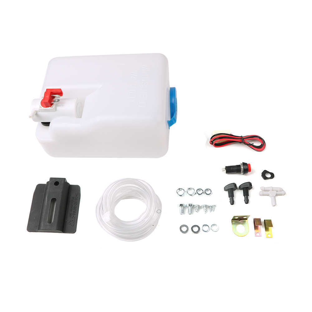 Novo conjunto de limpador de limpador de pára -brisa elétrico UTV para Polaris Ranger Honda Washer Reservoir Pump Bump Bottle Jet Wiper DC12V 30W