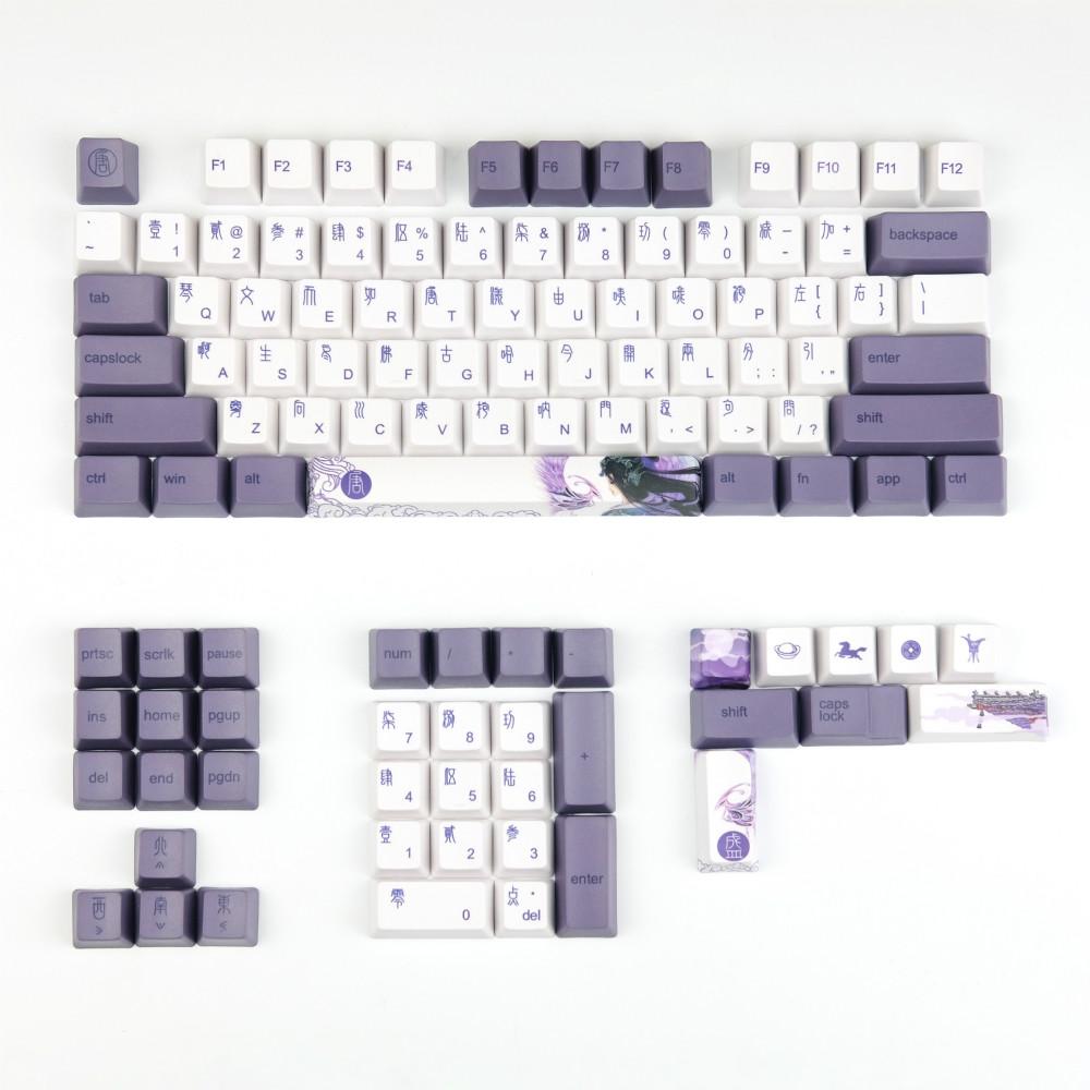 Combos 108 touches Ajout de l'échelle Personnalité 6064 KEYCAPS PBT PROFIL OEM 2U Shift Dye Keycaps Sublimated pour 98% Clavier mécanique