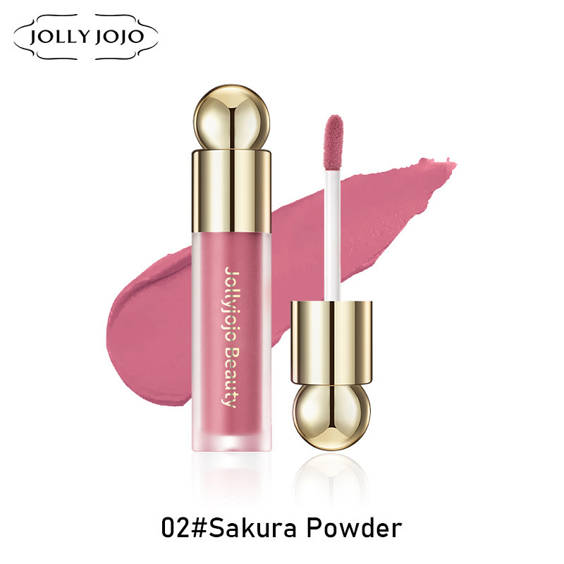 Jolly Jojo Liquide Blush Pour Fille Étranger Vente Chaude Réparation Du Visage Éclaircissant Haute Brillance Étanche Rouge Beauté Cosmétiques 5 Couleur Stock Femmes Maquillage Produit Tendance