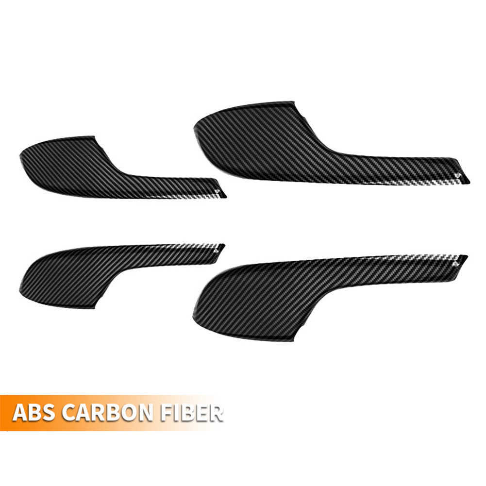 Nouvelle housse de protection d'accoudoir de porte en fibre de carbone ABS avec modification de décoration à la main pour Honda Civic 10th 2016 2017 2018 2019 2020