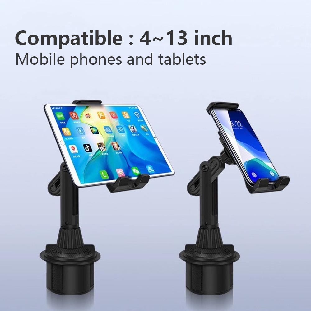 Stands Universal 360 Cupo de carros Tablet Auto Mobile Mount Cradle para Apple iPad Pro 12.9 Air 2019 Mini 4 5 Samsung Tab S7 Plus 12.4