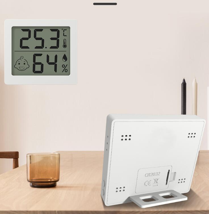 Aktualisiertes digitales LCD-Thermometer, Hygrometer, Temperatur- und Feuchtigkeitstester, Kühlschrank, Gefrierschrank, Messgerät, Monitor, Babyzimmer, magnetisch, zum Aufhängen an der Wand