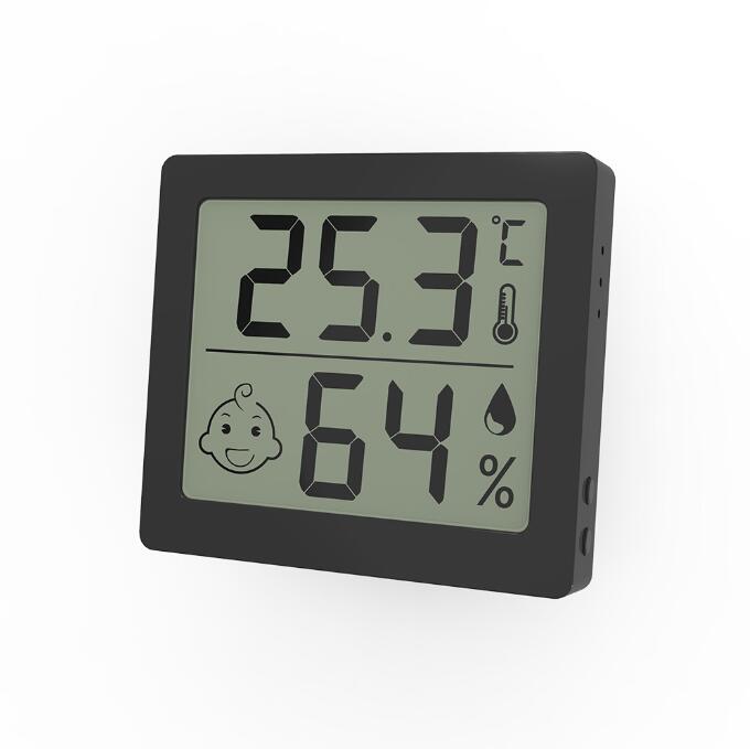 Aktualisiertes digitales LCD-Thermometer, Hygrometer, Temperatur- und Feuchtigkeitstester, Kühlschrank, Gefrierschrank, Messgerät, Monitor, Babyzimmer, magnetisch, zum Aufhängen an der Wand