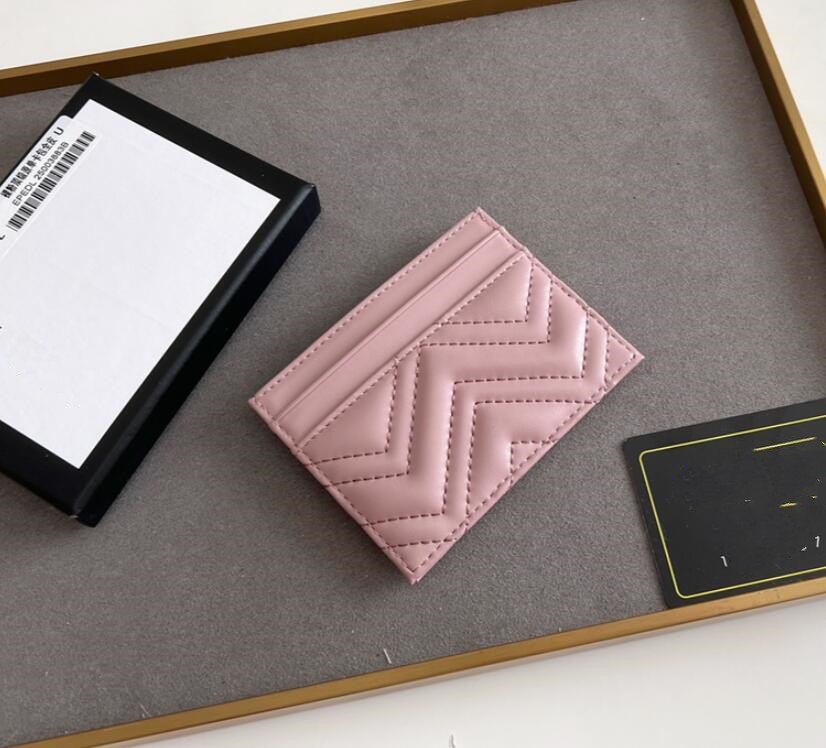 7A famous cardholder women G card holders designer leather canvas luxury printing retro wallet Mini Bank Card bag Card holders zero wallet wholesale