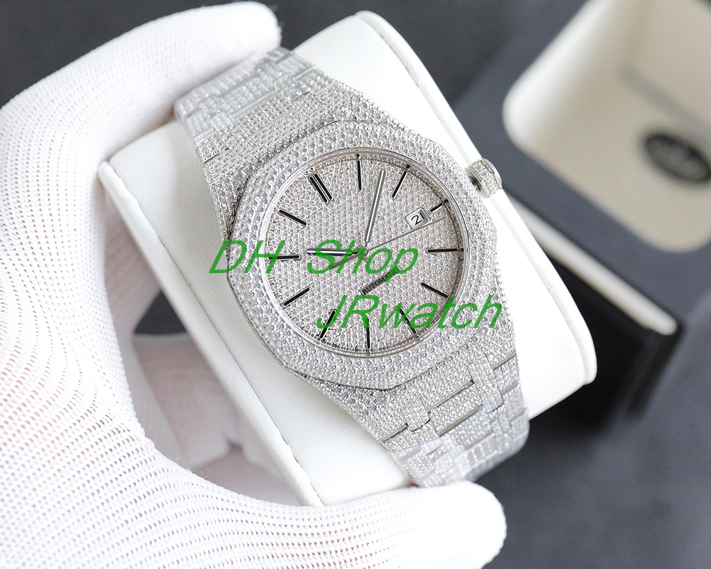 Top Custom Men S Watch Luxury Swarovski Diamond Full Star Sports Watch met ETA3120 Automatisch mechanisch horloge