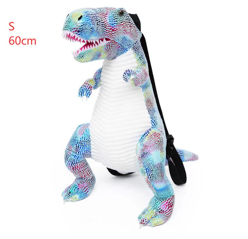 Ins fashion kawaii cartoon dinosaur plush рюкзак для девочки мальчик с двойным плеч