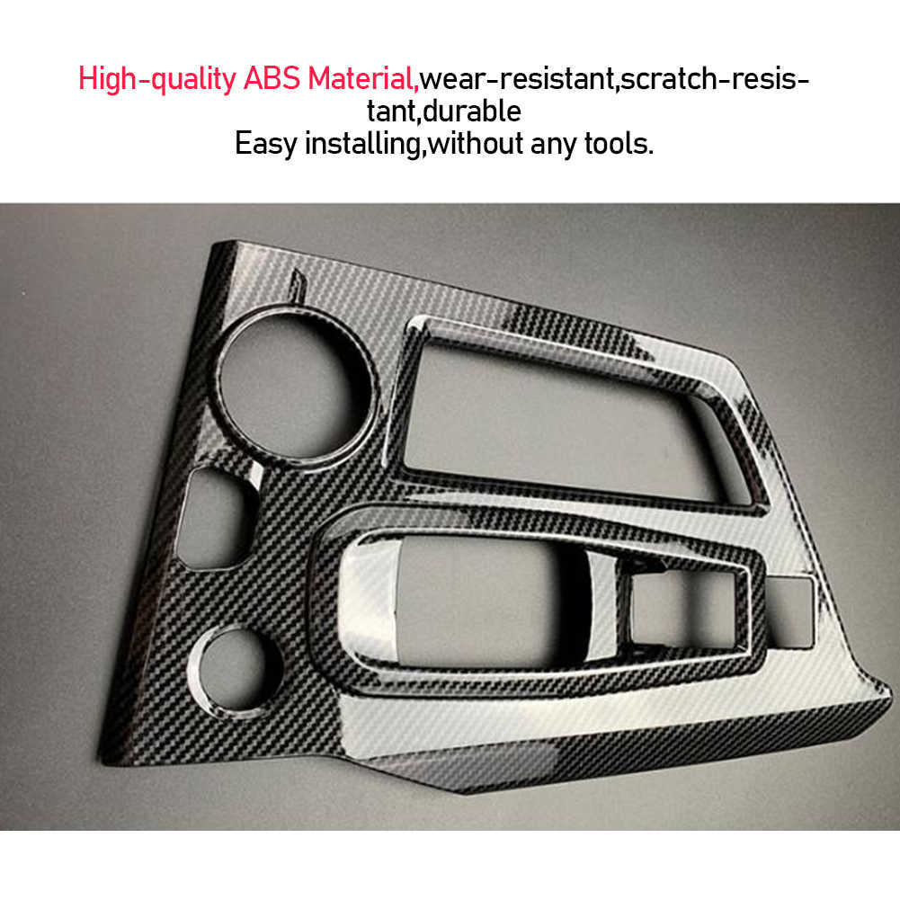 New Car Gear Shift Panel Cover Decoration Trim Interior Accessories Car Styling Carbon Fiber For Peugeot 3008 GT 5008 2016-2018