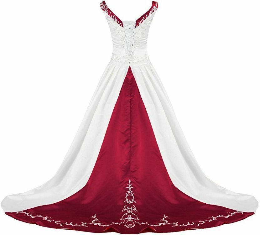 Gothic Navy With White Wedding Dress 2023 Elegant Embroidery Beaded Satin Boho Rustic Country Bride Dress Celtic Hippie Bridal vestidos de novia Gothic robe mariee