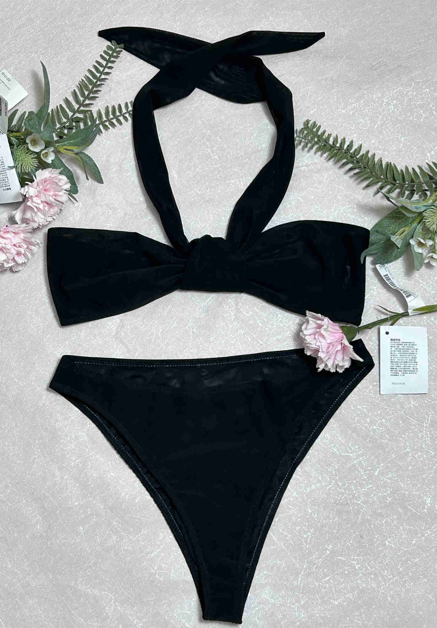 Pływanie noszenie damskie bikini przenoszące światło, nieprzezroczyste kąpiel plażowa opalanie opalanie bez słonecznych śladów Brezyn Bikini Panie Swimsuit Nowy AA230529