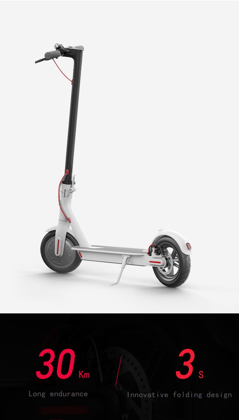 8,5 tum elektrisk skoter 25 km/h vuxen E -skoter 350W 7,5AH Vuxen vikbar elektrisk skateboardscooter