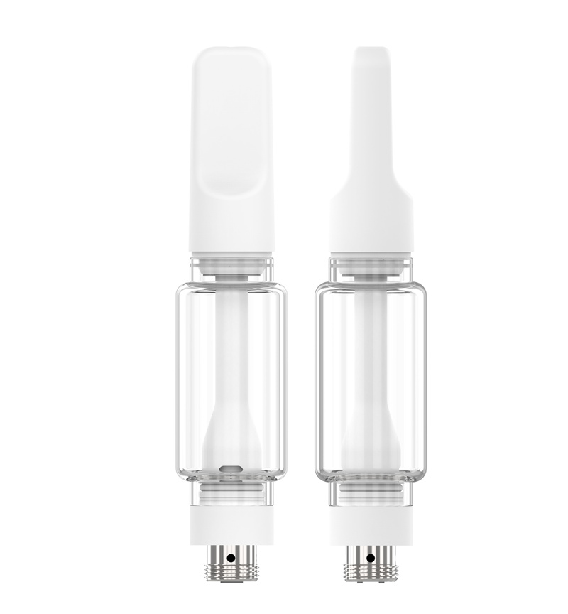 Partihandel Sigaretta USA E Getta A16 Full keramiska vagnar BULB PYREX FAT GLASS CAPRIDGE 2.0 ML VAPE OIL ATOMIZER 10.5mm diameter för 510 batterier för Frankrike USA -vapes