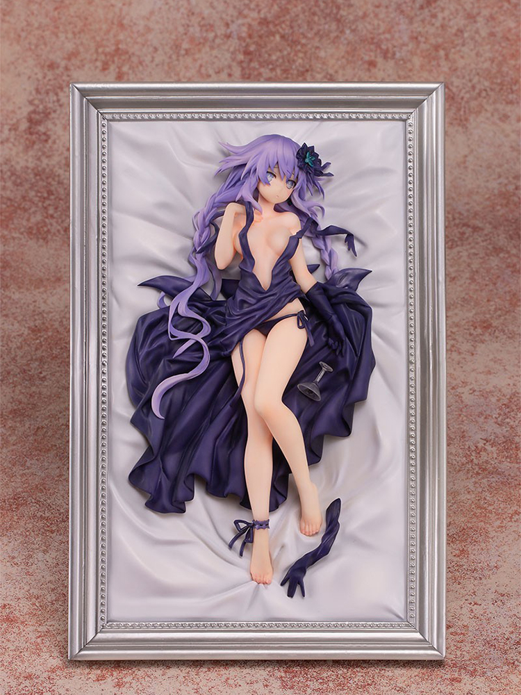 ألعاب مضحكة فرط الدم Neptunia Purple Heart PVC Action Figure 28cm Anime Figure Collection Model Toys Sexy Figure Doll Gift