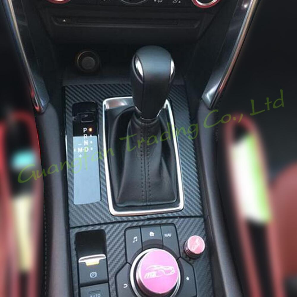 3D/5D fibre de carbone voiture-style couverture intérieure Console couleur autocollants décalcomanies partie produits accessoires pour Mazda 6 Atenza 2017-2018