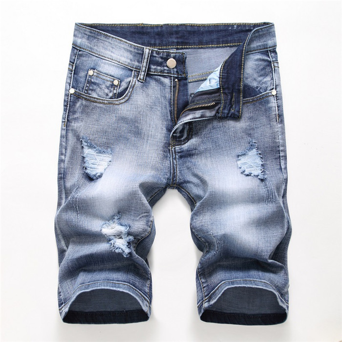 Zomer denim shorts mannelijke jeans mannen Jean shorts Bermuda skate bord harem heren jogger enkel scheurde golf 38 40 42