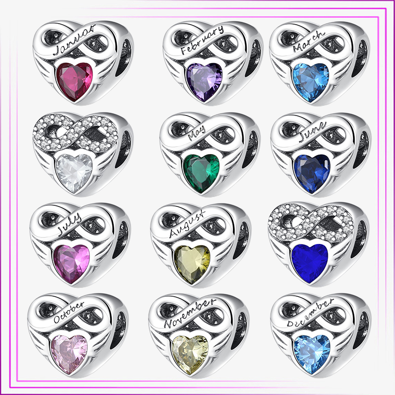 925 sterling Silver Pendant Beads Farmling Home Heart for Original Diy Heart Charm Gifts for Women