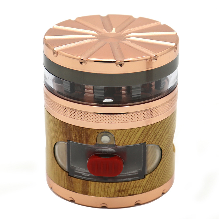 Fumando cachimbo novo apontador de cigarro de liga de zinco com gavetas Creative Wood Color Fashion 63 * 74mm Conjunto de apontadores de cigarro