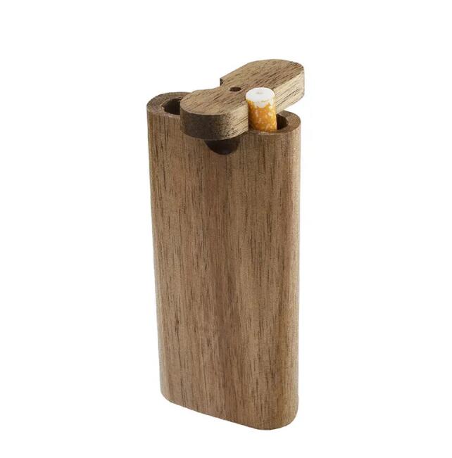 Träcigarettfodral utomhus bärbart miljöskydd Tobaksförvaringsbox Hushållen rökningstillbehör