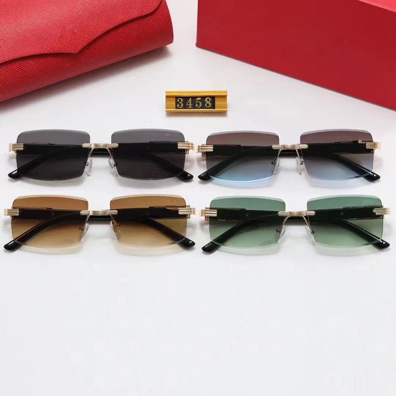 럭셔리 선글라스 폴라로이드 렌즈 디자이너 여성 남성 고글 비치 일요일 안경 복고풍 프레임 럭셔리 디자인 UV400 상자