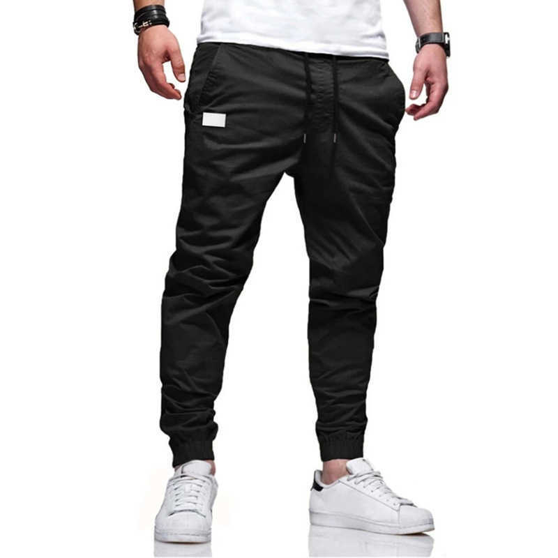 Pants Summer casual Men's tactical jogger Solid color cargo Multi pocket fashionable men's sports pants nice P230529