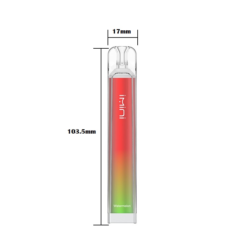 Barra de cristal IMini original Box ELF 600 Puffs desechables Vape E cigarrillo con 0% 2% 3% 5% 550mAh Battey 2ml Pods Kit de fábrica mayorista Direct Wape