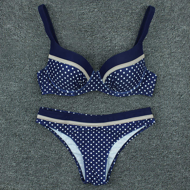 Swim Wear Summer Sexy Dot Baddräkter Tryck upp Bikini FA Swimwear 2022 Beach Wear Brasilian Bikinis Women's Swimming Bathing Suit AA230529