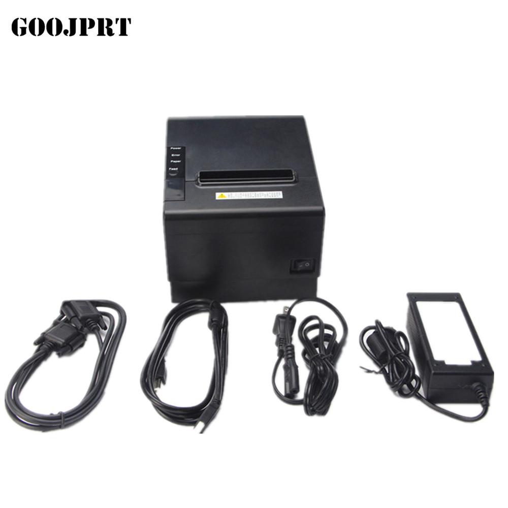 الطابعات أرخص Bluetooth Ethernet USB POS 80mm POS80 طابعة إيصال الفواتير الحرارية مع القطع التلقائي Andorid و WIN10