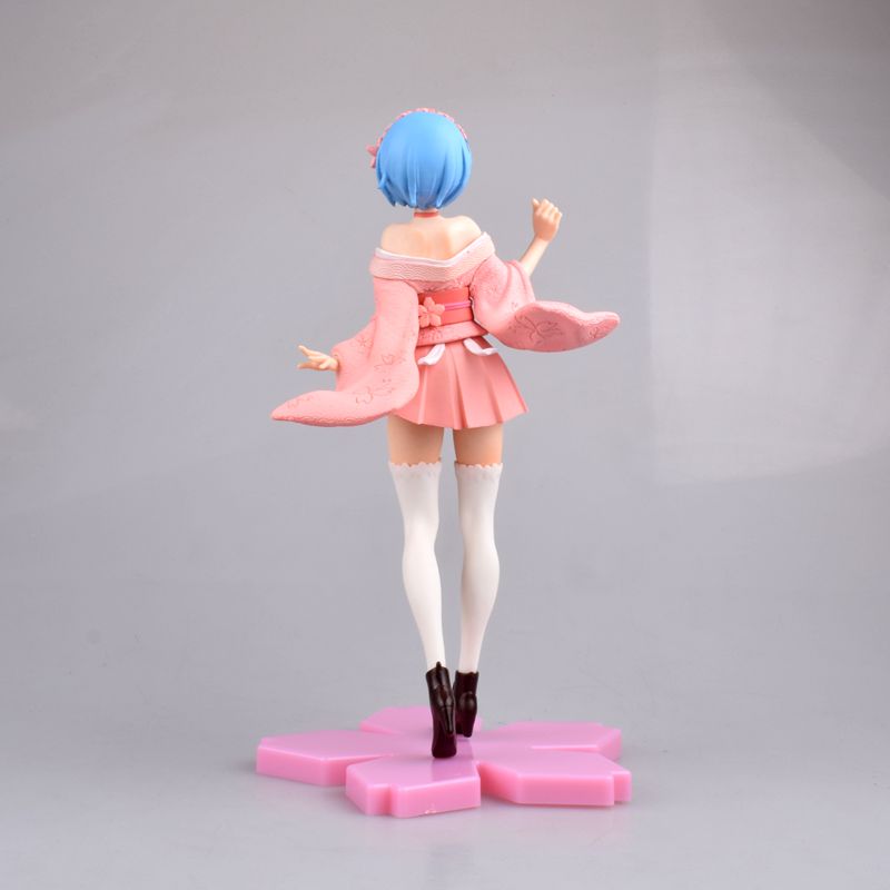 Funny Toys Anime re Life em um mundo diferente de Zero Rem Kimono PVC Ação Figura