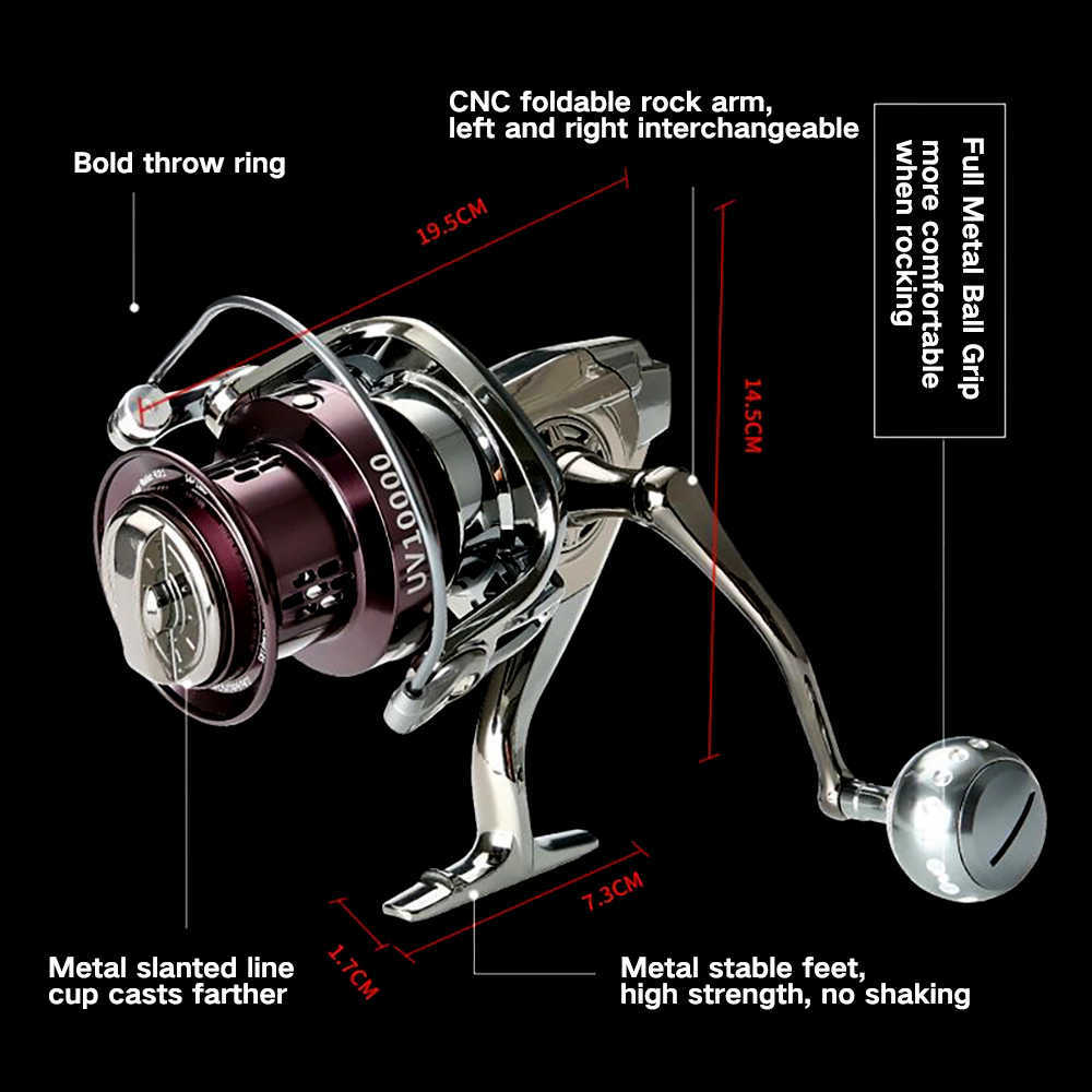 Akcesoria rybołówstwo obrotowe Rotary Cała metalowa siła molinete łyżka 25 kg Maksymalny opór karretilha de pesca accesorios marpas karpi p230529