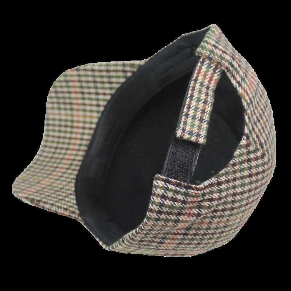 Snapbacks Vintage Style Tweed Men's Cap Old School Baseball Cap Père Plaid Hats Grey Grey Adjustable G230508