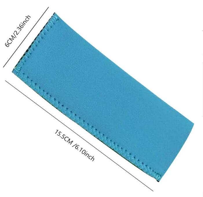 Couverture de popsicle en néoprène Party Favor Couverture de protection de popsicle de couleur unie