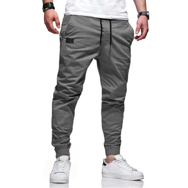 Pants Summer casual Men's tactical jogger Solid color cargo Multi pocket fashionable men's sports pants nice P230529