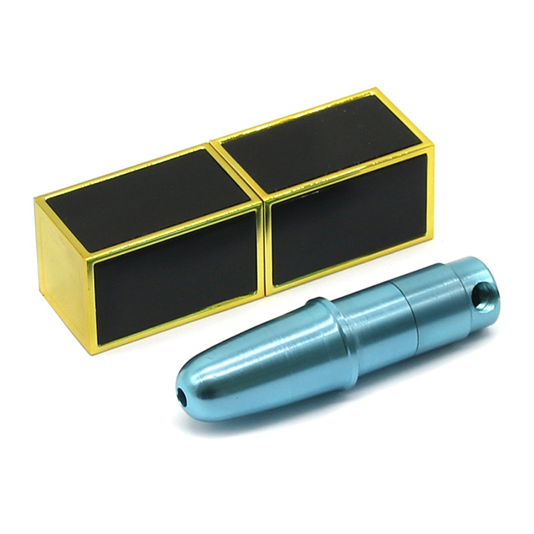 Smoking pipe New Creative Black Gold Pipe Female Portable Detachable Metal Pipe Set